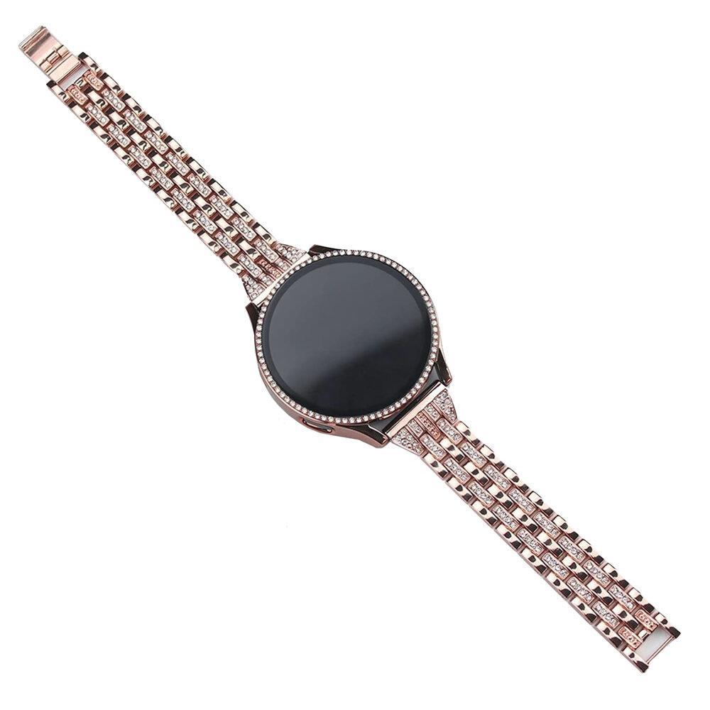Armband + Hülle mit integriertem Glas für Samsung Galaxy Watch 7 40mm, Roségold