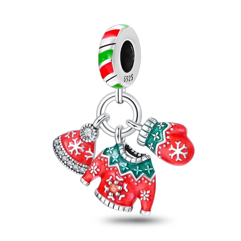 Kupfer Metall Plated Authentisch Original Charm Perlen Komponenten Weihnachtspinguin Eisstiefel Perlen Komponenten Kompatibel Mit Armband Hohe Qualität Fein