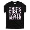 European Sizes Men'S  "Thick Taste Better" Graphic T-Shirt  Short Sleeve Round Neck Casual Tee with Pink Lettering