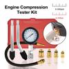 Benzinemotor Compressiemeter Auto Cilindertester Kit 0-300 PSI Manometer met M10 M12 M14 M18 Adapter