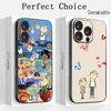Charlie and Lola Classic Cartoon Pattern Phone Case For iPhone 17 16 E 15 14 13 12 Plus Mini Pro Max Soft Black Shockproof Cover