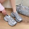 European Paris Daddy Shoes Women's 2025 Spring and Summer New Ultra Light Soft Bottom Net Breathable Sports Casual Shoes Ultra Fire Thick Bottom