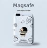 Shin-chan MAGsafe Compatible Magnetic Leather Card Holder Phone Case