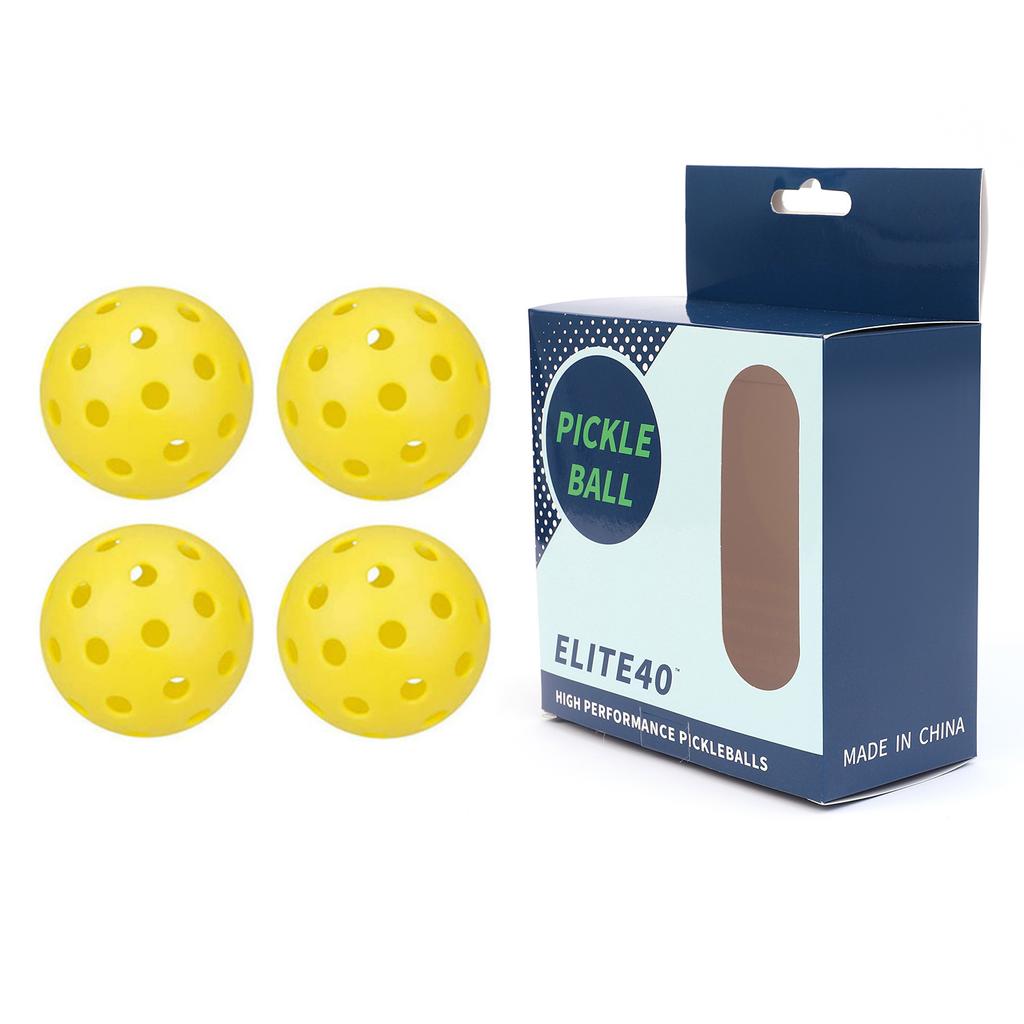 Pickleball cu 40 de găuri 74 mm Pachet cutie de culoare cu găuri Bile cu găuri Pe Minge plutitoare elastică Wei