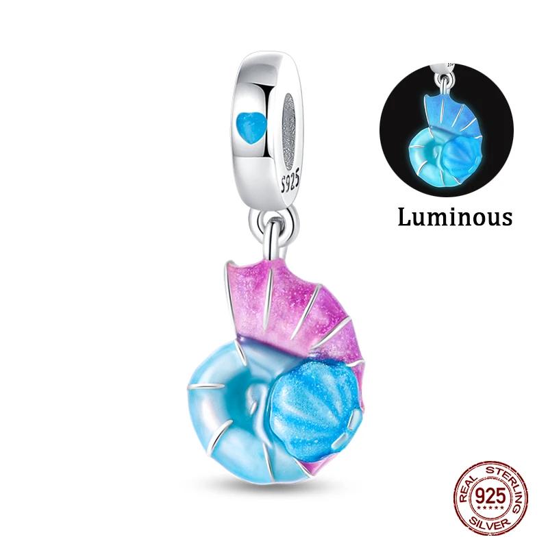 Turtles Whales Chameleon Luminous Firefly Butterfly Heart Fit Pan Charms Copper Original Bracelet For Jewelry Making