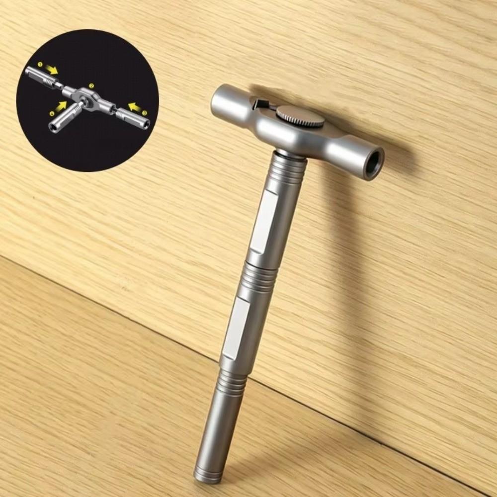 Magnetic Tip Convertible Ratchet Screwdriver Extended Ratchet Tool For Automotive Maintenance