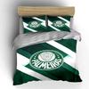 Palmeiras Logo Zelená Sada Povlečení Povlečení Sada Povlaků na Peřinu Povlak na Peřinu Povlaky na Polštář (1 * Povlak na peřinu 2 * Povlaky na polštář, bez náplně do peřiny)