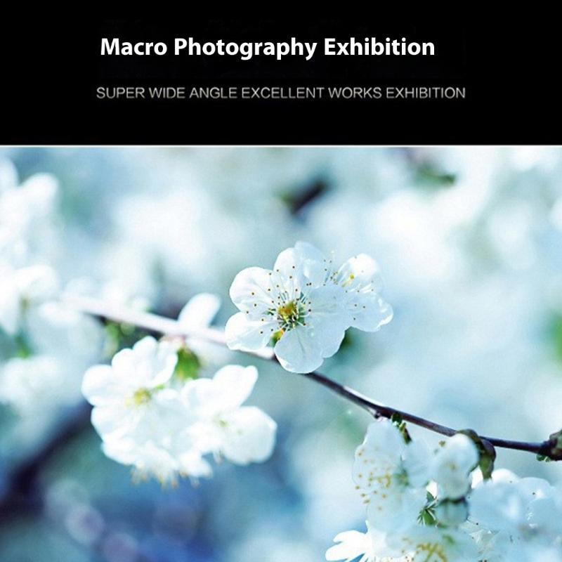 Adjustable Phone Camera Lens 0.45x Very Wide Angle Macro Photography Attachment Upgrades for Travel Outdoor Shoot