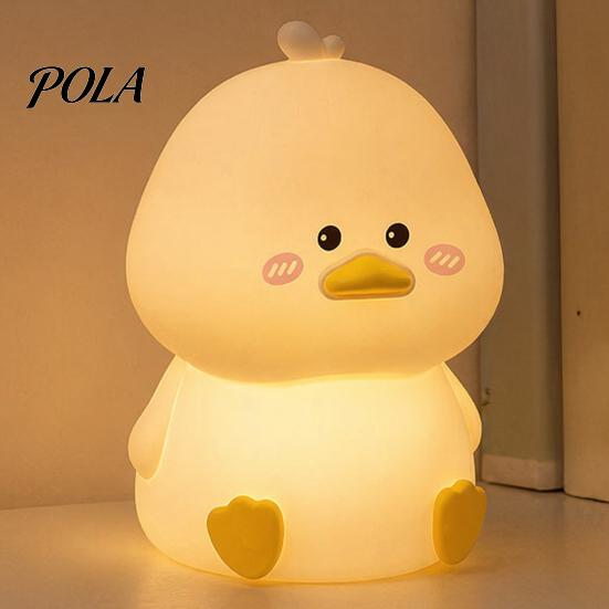 Rechargeable Baby Nursery Light Night Light, Silicone Touch with 30-Min Auto Timer, 7 Color Changing Automatic Timer Kids Bedside Lamp, Cute