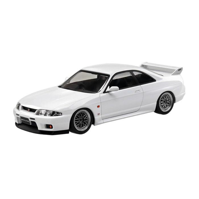 Aoshima Snap Kit No. 21CU-WE Nissan R33 Skyline GT-R Custom Wheels (White) 1/32 Scale Plastic Model