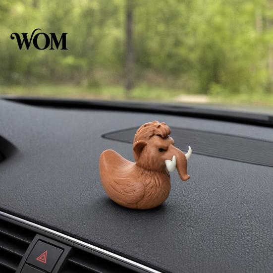 Rustic Home Decor Mammoth Duck Figurine, 3D Printed Ornament, Funny Novelty Decoration Statue, Desktop for Table Shelf Figurine