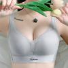 Simple Gathering Bra Women's Adjustable Bra Gathering Anti Sagging Comfortable and Breathable Lace Bra