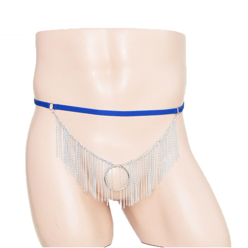 Sexy Dew PP Men's T-pants Sex Panties Sex Chain Hoop Thong Sex Panties