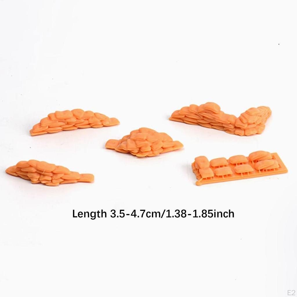 1/72 Sand Bag Set Diorama Scene Model Architectural Simulation Resin Ornaments Miniature