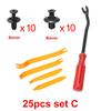 Car Fastener Clips Set Fender Rivet Clips Kit 6mm/8mm Auto Body Bumper Door Trim Panel Push Retainer Plastic Pin Rivet Repair