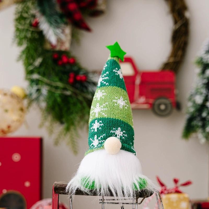 Christmas Glowing Gnome Faceless Doll With Lights Series Xmas Atmosphere Festival Home Decoration New Year Rooms Ornaments Gifts