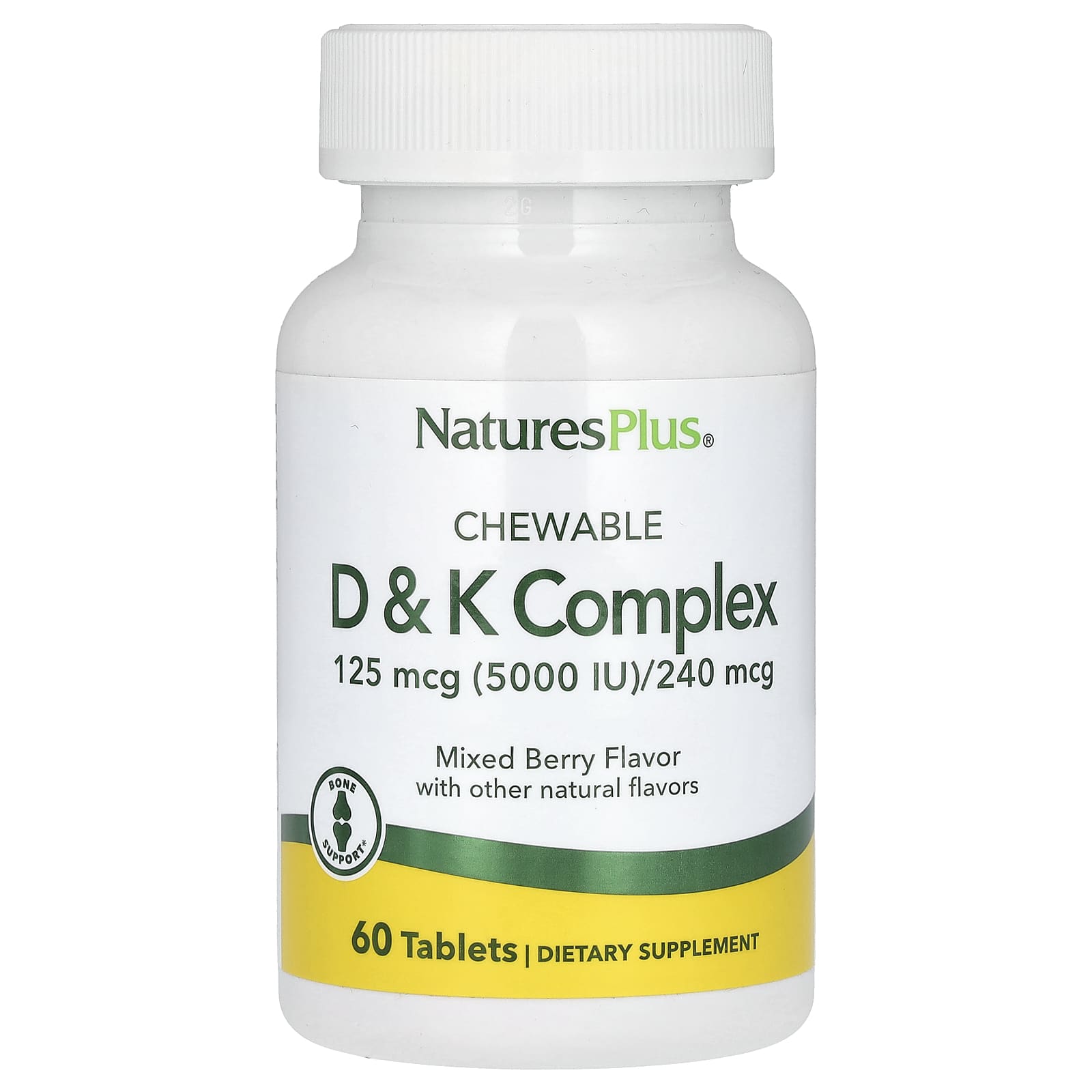 

Chewable D & K Complex, Mixed Berry, 60 Tablets