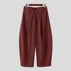 INCERUN Autumn Spring Men Zipper Waist Casual Corduroy Long Trousers Wide Legs Pants