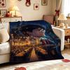 Harry'S Hogwarts Adventure Flannel Blanket Soft Comfortable Fleece Blanket For Living Room Sofa Nap Home Decor Memorial Gift