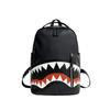 Schoolbag new graffiti print backpack trendy backpack shark mouth backpack casual fashion backpack bag