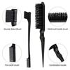 Hairdressing pointed tail dyeing comb, hair salon specific styling steel needle zoning comb, household eyebrow and eyelash comb