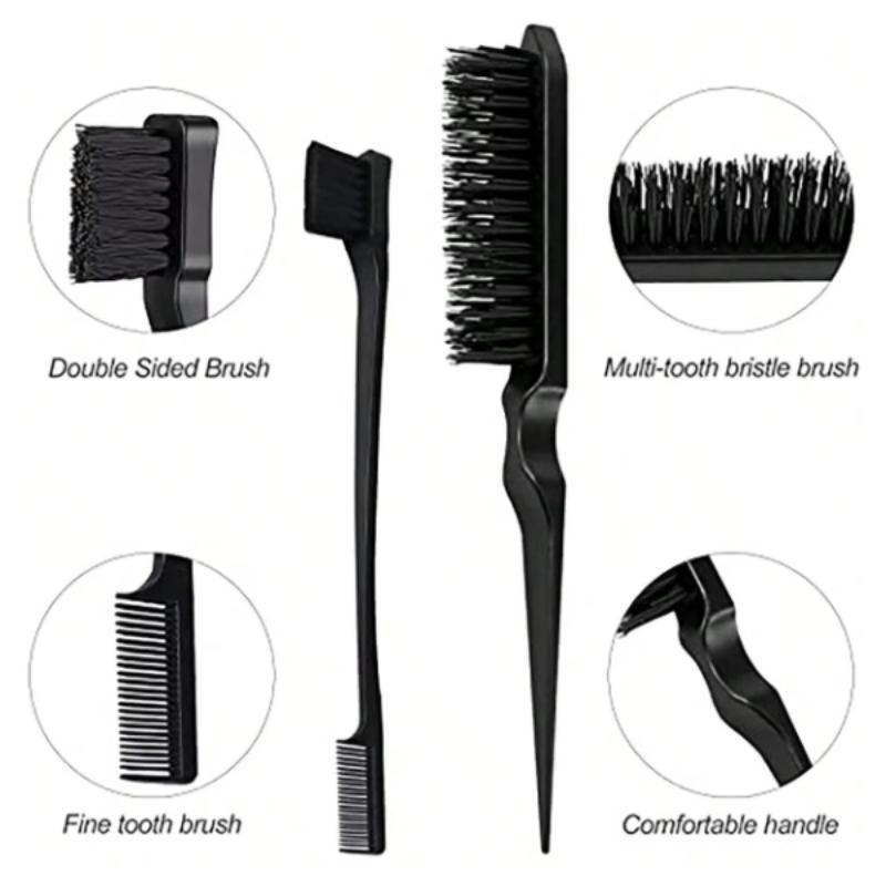 Hairdressing pointed tail dyeing comb, hair salon specific styling steel needle zoning comb, household eyebrow and eyelash comb