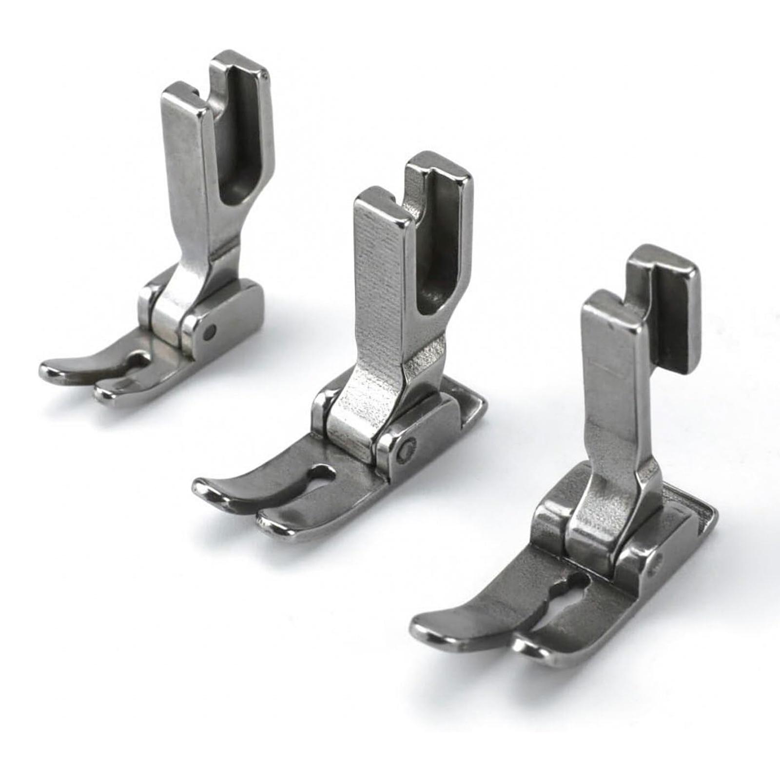 

Set of 3 Presser Feet for Industrial Sewing Machines Offering Robusts Construction and Seamlesses Fabric Compatibility