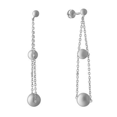 Silver Earrings Without Stones (2067634)
