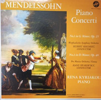 LP-Schallplatte RENA KYRIAKOU WESTFLISCHES SINFON Mendelssohn Klavierkonzerte Nr. 1 I STPL514120 VOX US Klassisch Gebraucht