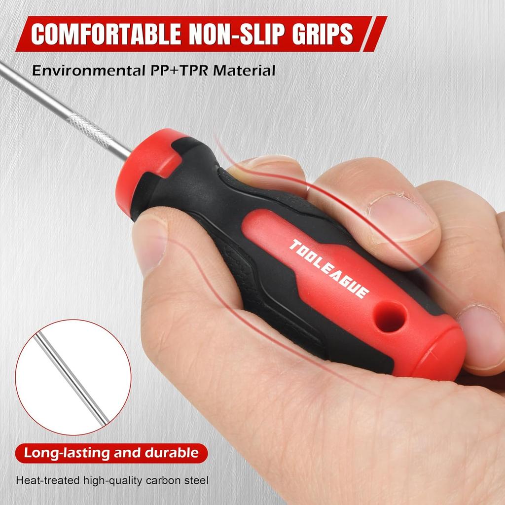 TOOLEAGUE 9Pcs Precision Pick and Hook Set with Scraper and Magnetic Telescoping Tool Kit for Automotive and Electronic Hand Tools Car Auto Oil