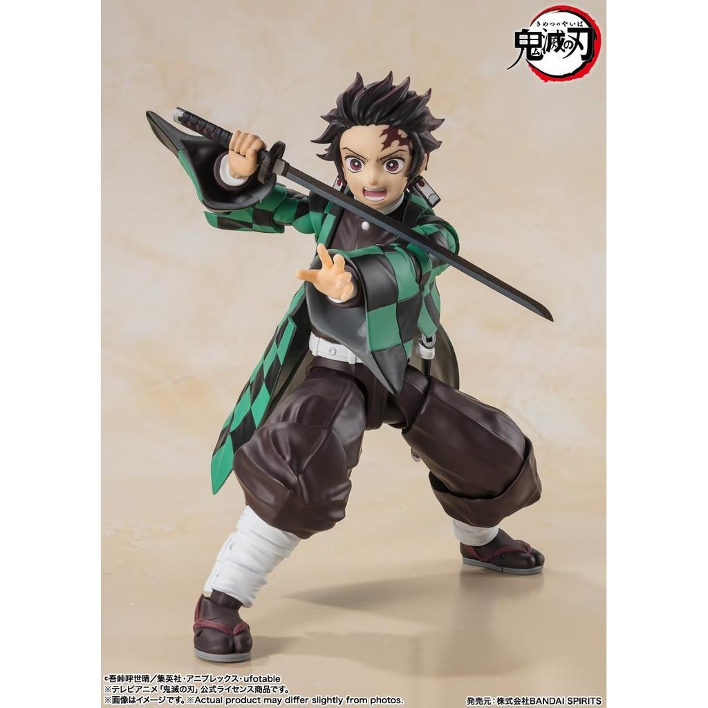 TAMASHII NATIONS S.H. Figuarts Demon Slayer Tanjiro Kamado Action Figure 140mm PVC & ABS Painted Collectible