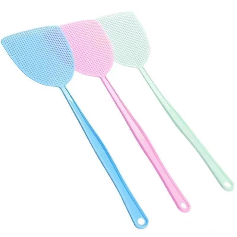 

5pcs Palm Pattern Plastic Flyswatters Durable Hollow Long Handle Manual Flapper Pest Control Fly Swatters Kitchen Tools
