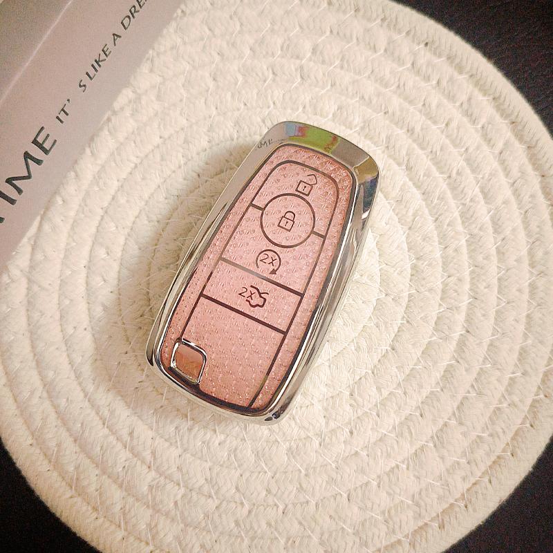 

For Ford F-150 Raptor Explorer Escape Fusion Bronco Sport Edge Lincoln Corsair 4 Button Car Remote Key Case Cover Protect Fob