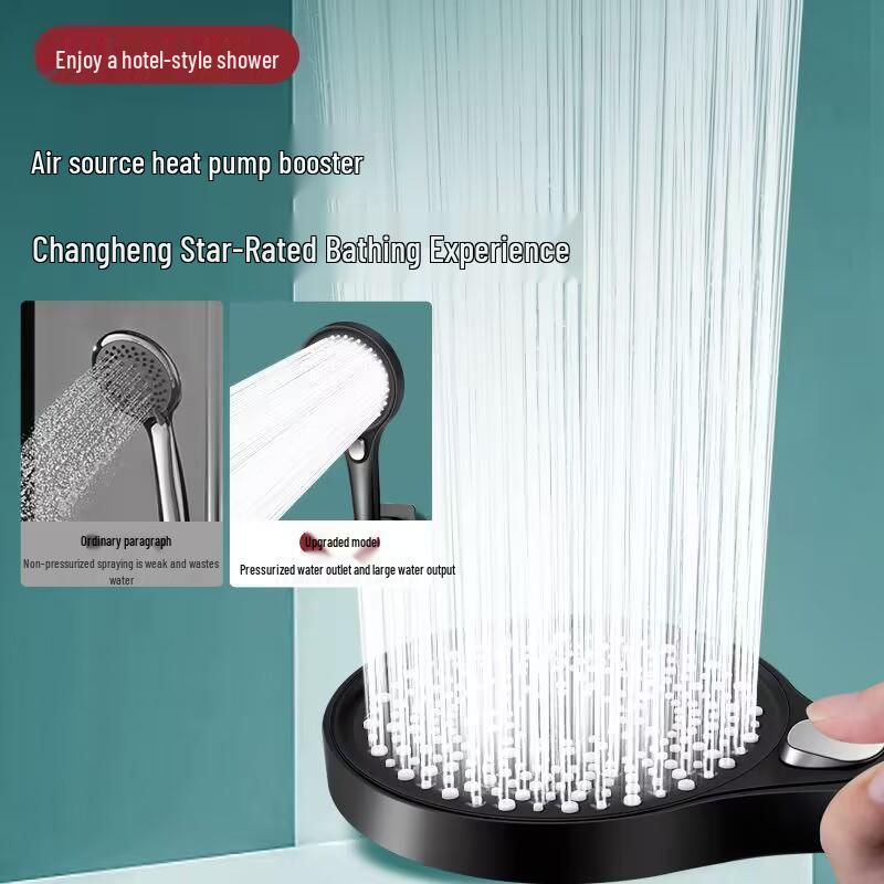 High-Pressure Three-Speed Large Area Shower Head with Enhanced Water Output