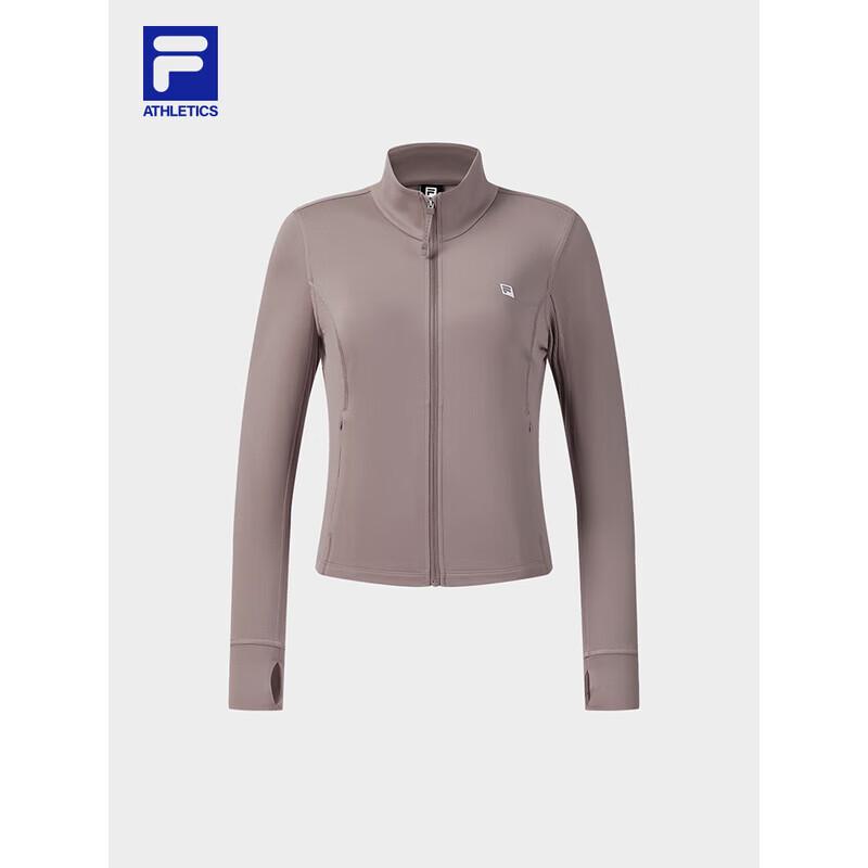 FILA Women s Knitted Slim-Fit Stand-Collar Sport Jacket M