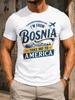 M From Bosnia Take Me To America Mountain Plane Vintage With Scenic Peaks And Travel Mood Unisex Unisex All Tshirt