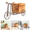 Portable Rusty Bicycles Planter Easy To Relocate for Seasonal Arrangements In Yard or On Balconies Convenient