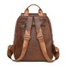 New Women's Backpack Simple Large Capacity Fashionable Retro Travel Backpack PU Soft Leather Texture Commuting Bag