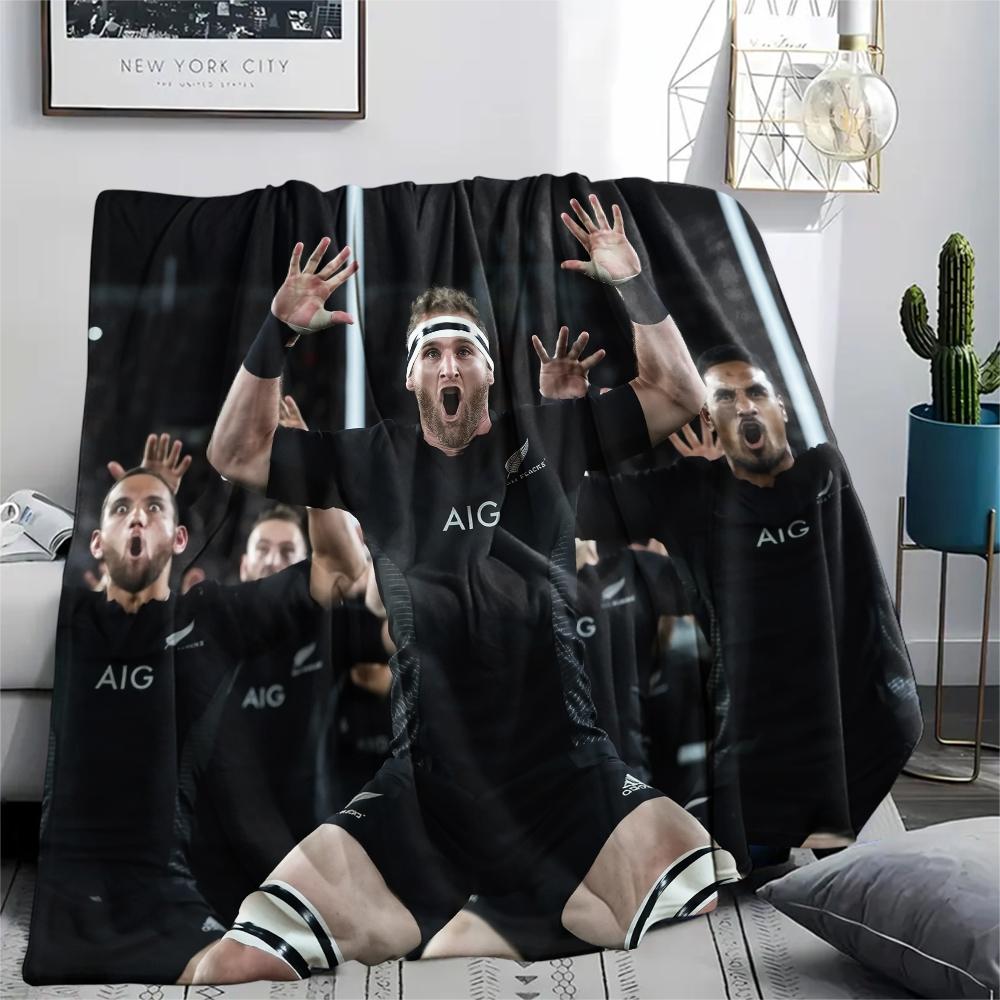 All Blacks,pattern Flannel Blanket, High quality Comfortable for All Seasons, Home Decor, Warmth and Comfort, Perfect for Gifts.