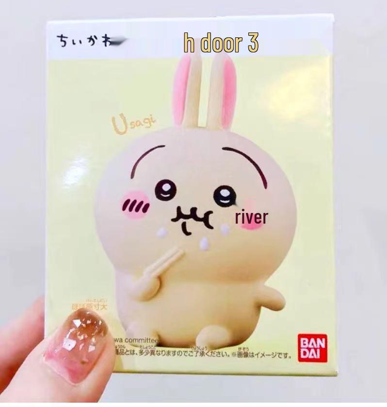 Cartoon Chiikawa Self-Deprecating Bear & Usagi Figurines - Blind Box Decorative Collectibles.