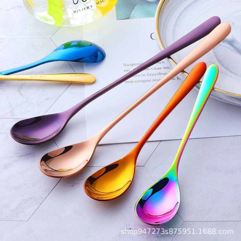304 Stainless Steel Long Handle Coffee Stirring Spoon