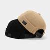 Corduroy Brimless Hat - Soft, Warm Textured Fabric Cap for Fall & Winter, Available In Black, Dark Gray, Beige, and Navy Blue