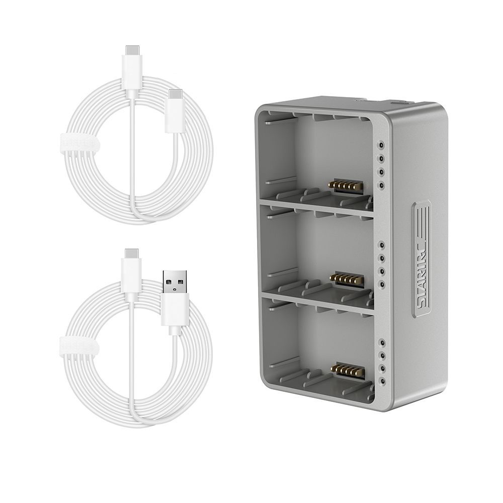 

Аксесуари Батареї Зарядка Зарядний пристрій Тристороння зарядка Батарея Зарядний концентратор сірий