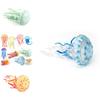 Realistic Marine Animal Plastic Jellyfish Sculpture Static Tabletop Ornament For Collectors