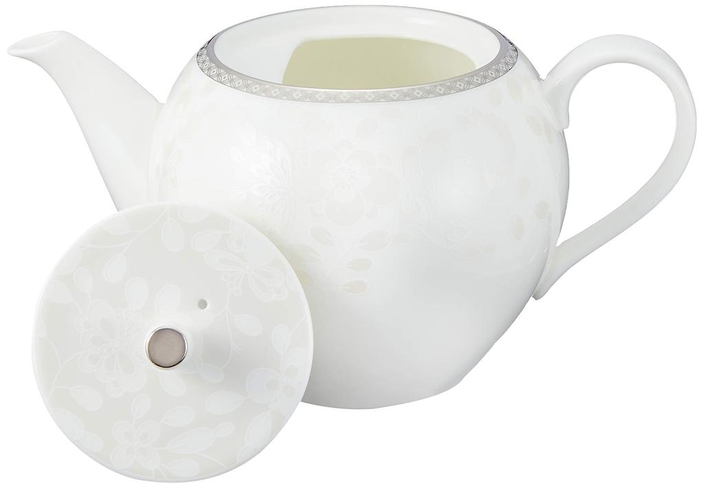 NARUMI Milano Teapot, Porcelain, White, Bianca, 660cc, 51461-4664P
