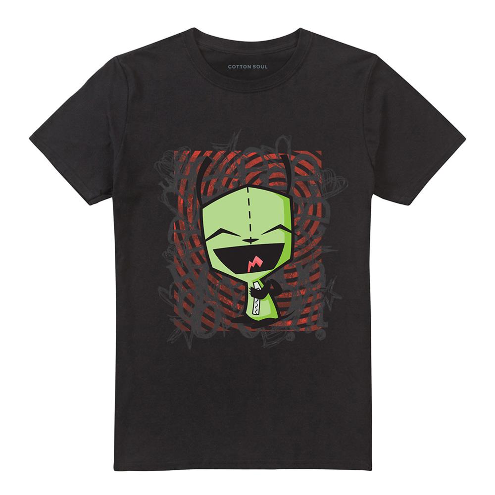 Invader Zim Unisex Adult Happy Face T-Shirt