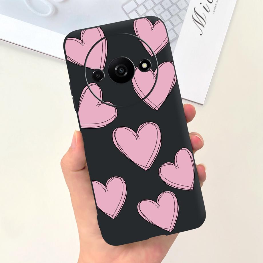 

Back Cover For Xiaomi Redmi A3 Phone Case Softt Matte Liquid Silicone Bumper Shell For RedmiA3 A3 Xiaomi Coque Funda Couple Capa Xiaomi Redmi A3