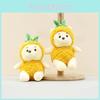 Entzückender Plüsch-Ananas-Bären-Schlüsselanhänger Weiches Spielzeug Niedliche Tierpuppe Für Taschen