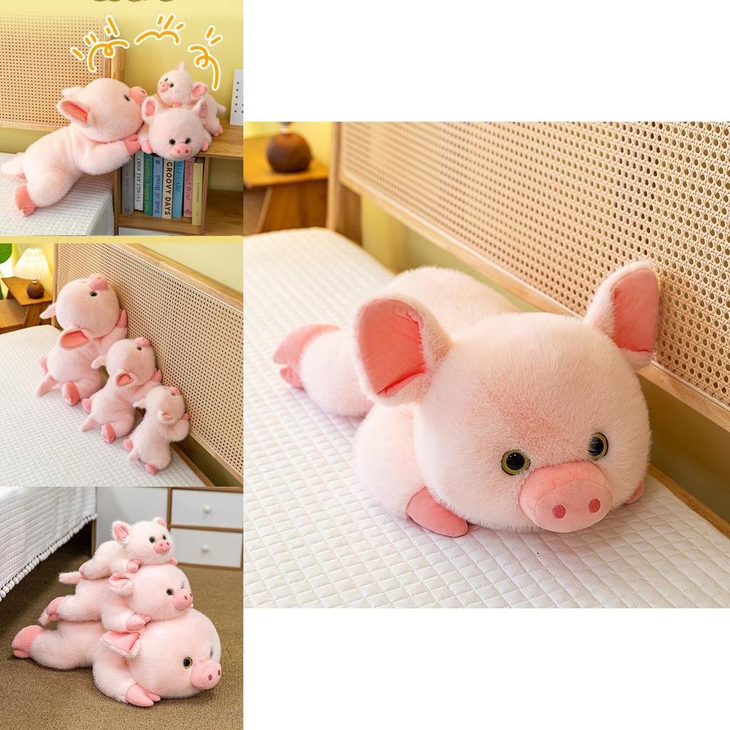 Cute Pig Animal Plushie With Short Hair For Kids Play And Decor