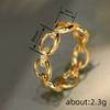 Huitan Versatile Women Ring Chain Linked Design Noble Wedding Party Luxury Accessories Inlaid Brilliant CZ Fashion Lady JewelryGood product